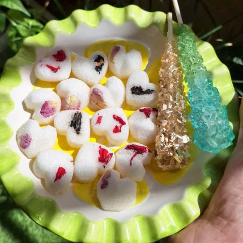 تصویر 1 از نبات تزئینی رنگی مناسب هدیه، پذیرایی و دکور نوشیدنی